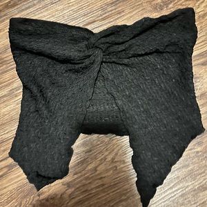 🆕SHEIN black tube top ruched in the middle size S